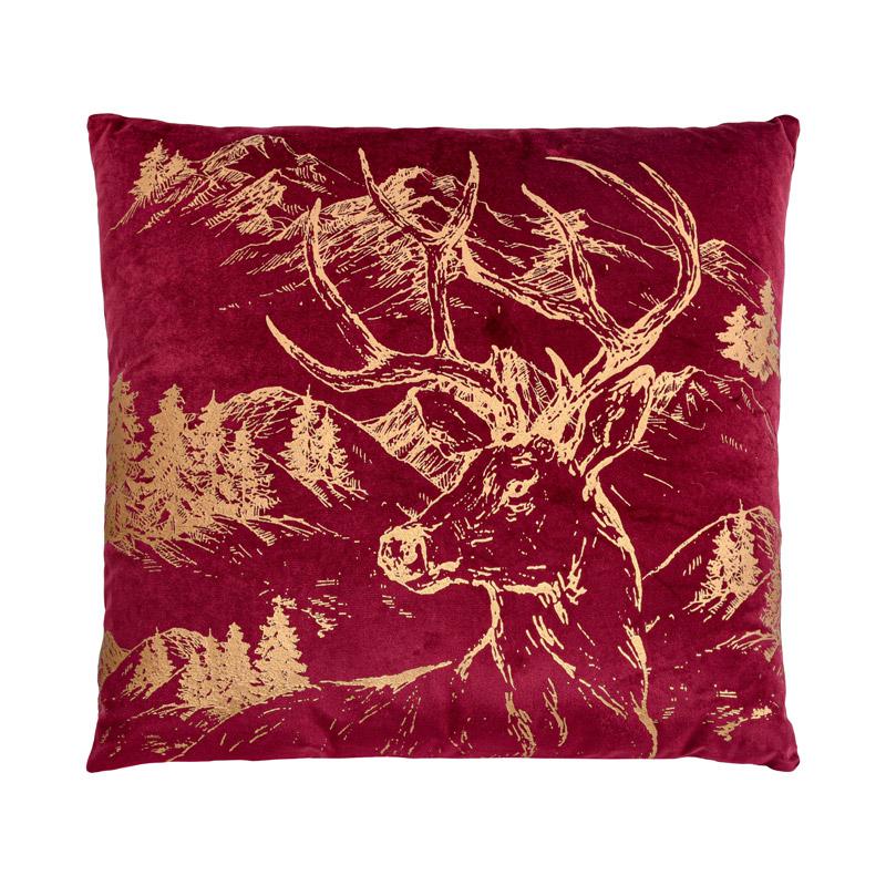 ΔΙΑΚΟΣΜΗΤΙΚΟ ΧΡΙΣΤΟΥΓΕΝΝΙΑΤΙΚΟ ΜΑΞΙΛΑΡΙ FL284 ΚΟΚΚΙΝΟ ΜΕ ΧΡΥΣΟ 45x45x5εκ