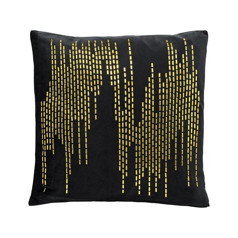 ΔΙΑΚΟΣΜΗΤΙΚΟ ΜΑΞΙΛΑΡΙ ΜΑΥΡΟ-ΧΡΥΣΟ ΧΡΩΜΑ 45x45εκ