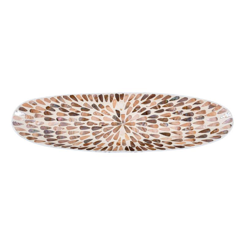 ΔΙΑΚΟΣΜΗΤΙΚΟ ΜΠΩΛ BAMBOO-ΚΟΧΥΛΙ TEAR DROP FL01 ΜΠΕΖ-ΚΑΦΕ-ΛΕΥΚΟ ΧΡΩΜΑ 54x15x7εκ - Image 3