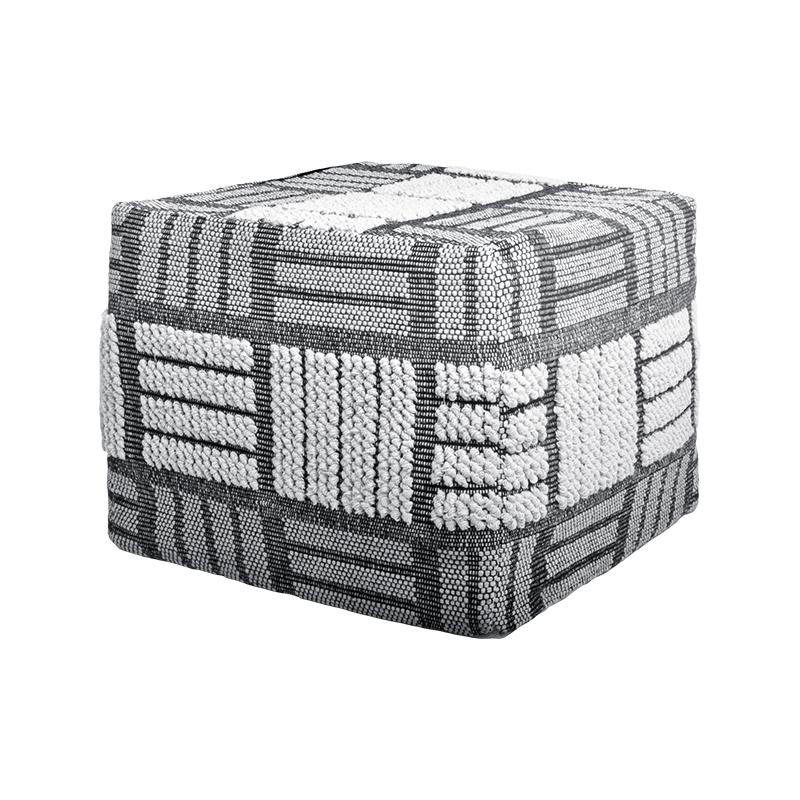 ΔΙΑΚΟΣΜΗΤΙΚΟ ΠΟΥΦ Kiran ΓΚΡΙ ΧΡΩΜΑ 50x50x45εκ