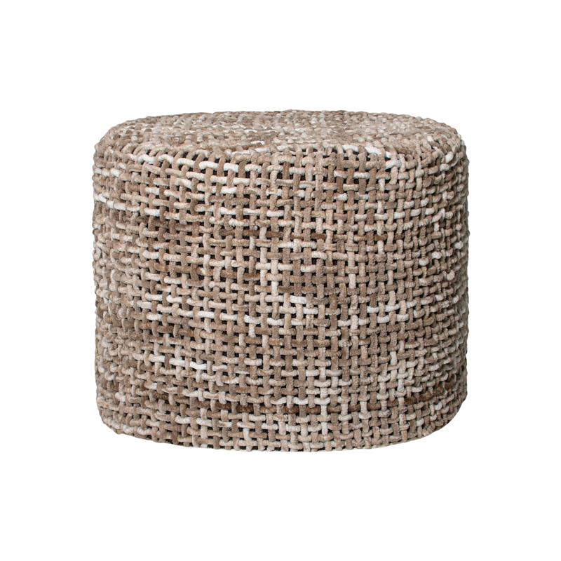 ΔΙΑΚΟΣΜΗΤΙΚΟ ΠΟΥΦ "Lagoon" ΚΑΦΕ ΧΡΩΜΑ 45x45x35εκ