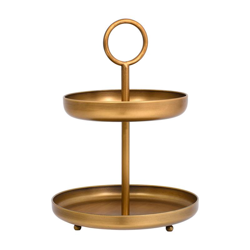 ΔΙΟΡΟΦΟΣ ΜΕΤΑΛΛΙΚΟΣ ΔΙΣΚΟΣ FL55544 ΧΡΥΣΟ ΧΡΩΜΑ 30x41εκ