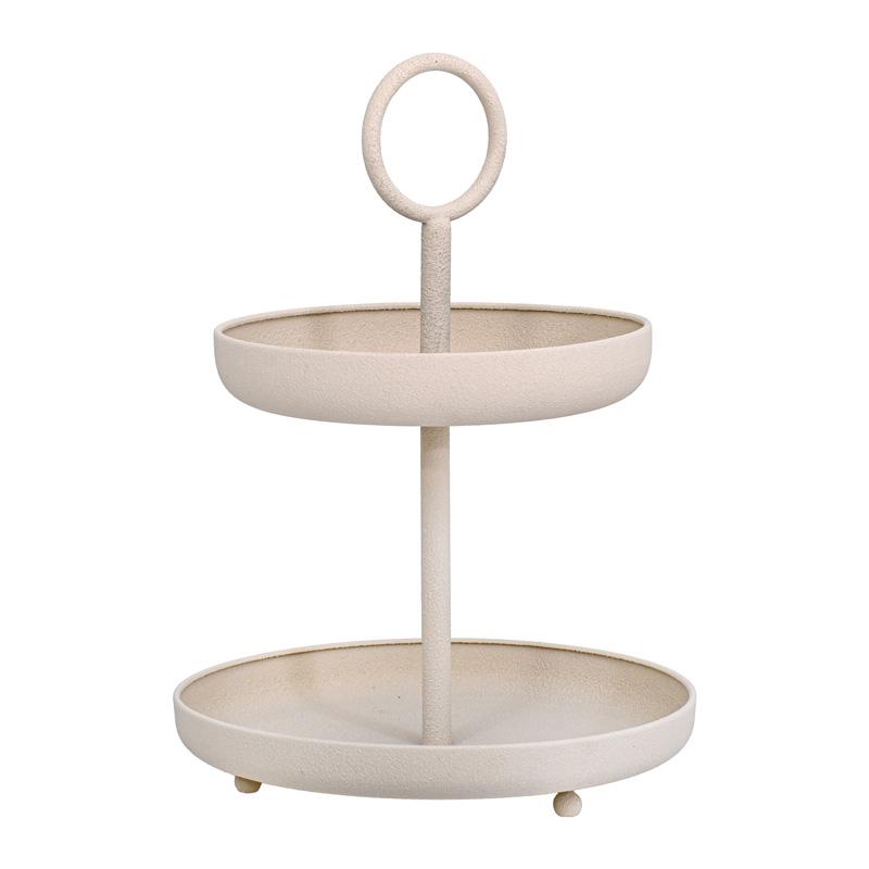 ΔΙΟΡΟΦΟΣ ΜΕΤΑΛΛΙΚΟΣ ΔΙΣΚΟΣ FL55544 ΚΡΕΜ ΧΡΩΜΑ 30x41εκ