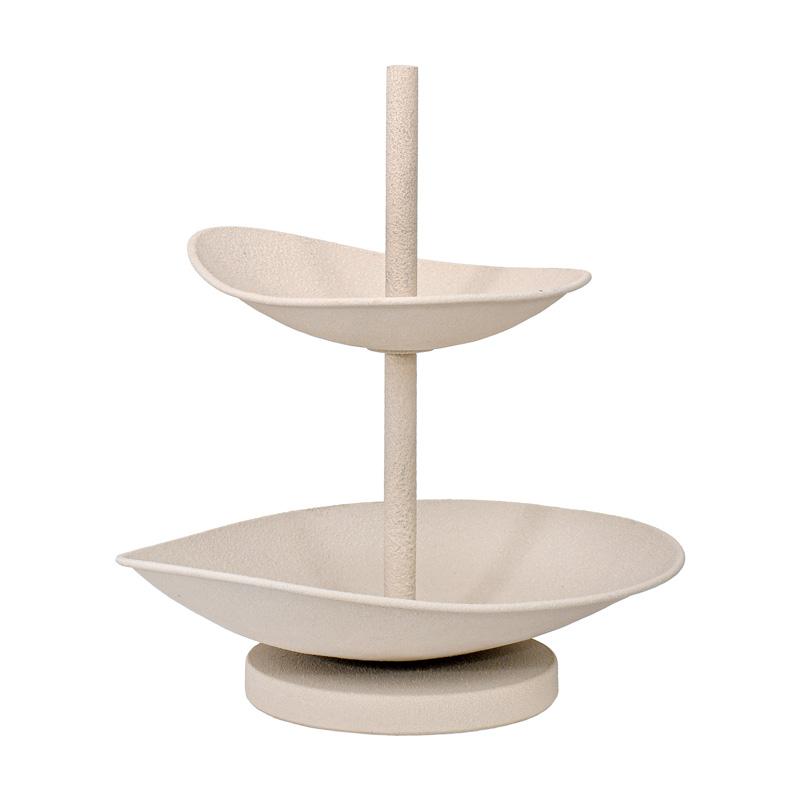 ΔΙΟΡΟΦΟΣ ΜΕΤΑΛΛΙΚΟΣ ΔΙΣΚΟΣ FL620034 ΚΡΕΜ ΧΡΩΜΑ 32x28x33εκ