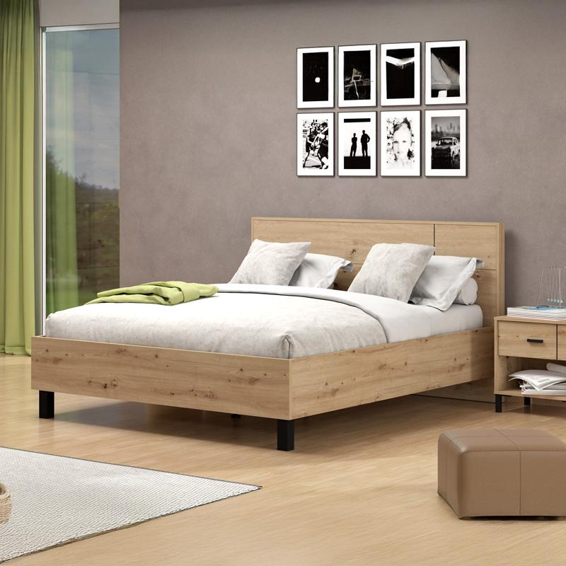 ΔΙΠΛΟ ΚΡΕΒΑΤΙ ALERIA 160 ARTISAN OAK ΧΡΩΜΑ 173x211x102εκ - Image 2
