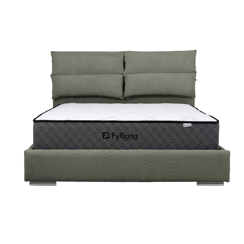 ΔΙΠΛΟ ΚΡΕΒΑΤΙ Andros ΛΑΔΙ ΧΡΩΜΑ 175x214x115εκ (160x200) - Image 3