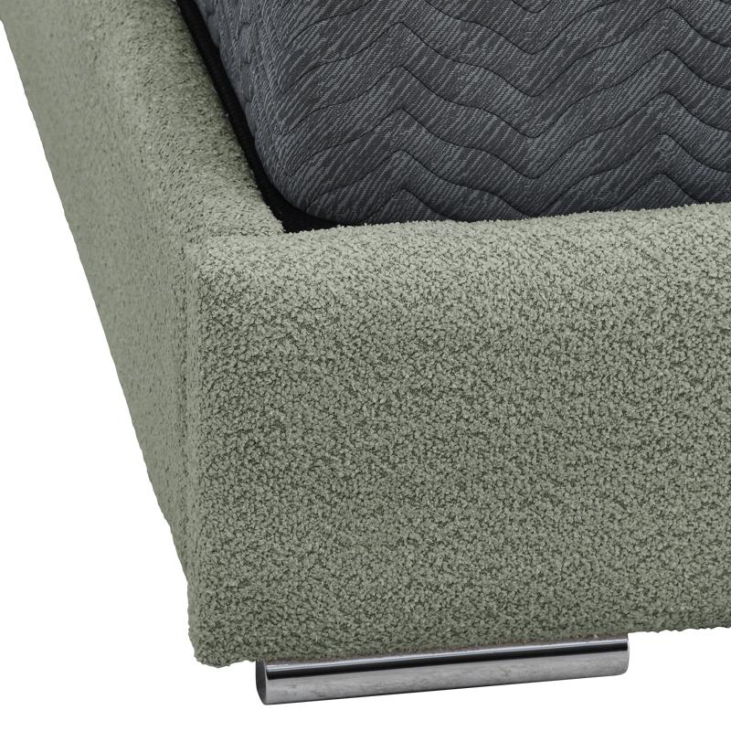 ΔΙΠΛΟ ΚΡΕΒΑΤΙ Andros ΛΑΔΙ ΧΡΩΜΑ 175x214x115εκ (160x200) - Image 5