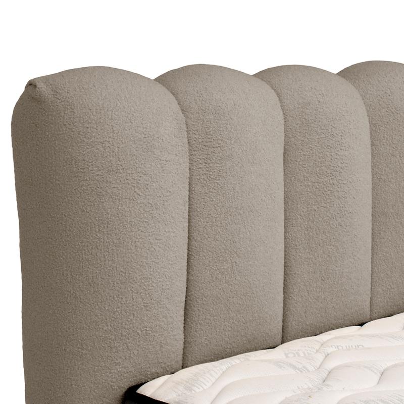 ΔΙΠΛΟ ΚΡΕΒΑΤΙ Romeo ΜΟΚΑ ΧΡΩΜΑ 178x224x115cm (160x200) - Image 5