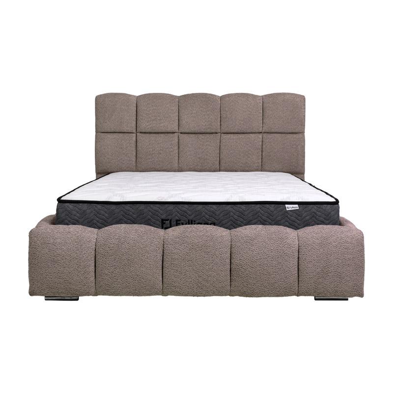 ΔΙΠΛΟ ΚΡΕΒΑΤΙ Velora TAUPE ΧΡΩΜΑ 185x223x125εκ (160x200) - Image 3