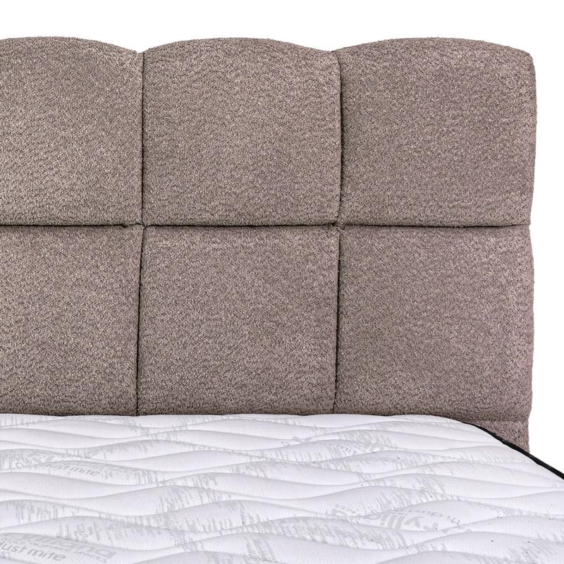 ΔΙΠΛΟ ΚΡΕΒΑΤΙ Velora TAUPE ΧΡΩΜΑ 185x223x125εκ (160x200) - Image 5