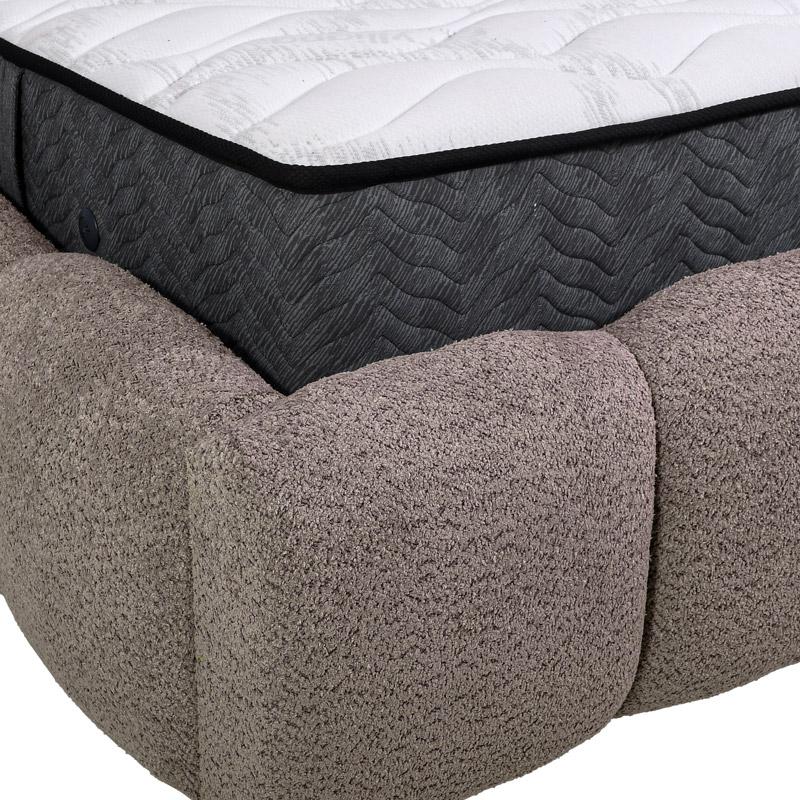 ΔΙΠΛΟ ΚΡΕΒΑΤΙ Velora TAUPE ΧΡΩΜΑ 185x223x125εκ (160x200) - Image 6