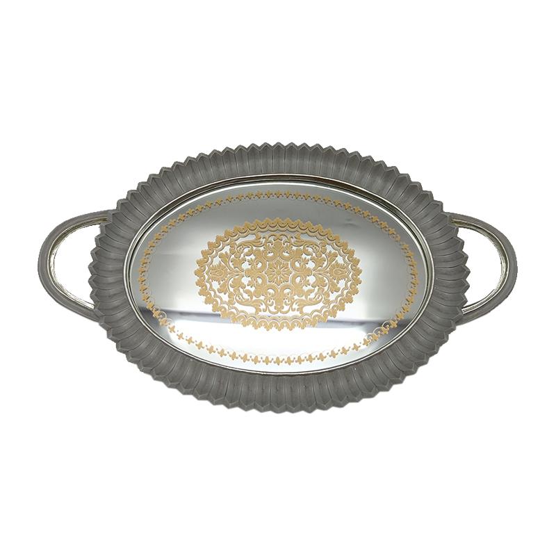 ΔΙΣΚΟΣ ΜΕ ΚΑΘΡΕΦΤΗ ΑΣΗΜΙ ΧΡΩΜΑ 39x24x3,5εκ sls