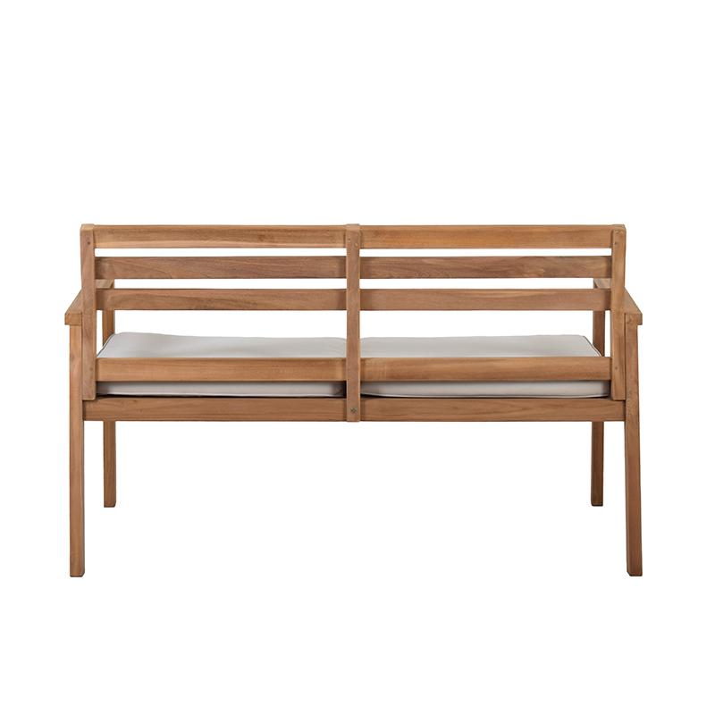 ΔΙΘΕΣΙΟΣ ΚΑΝΑΠΕΣ ΚΗΠΟΥ New Winston ΜΑΣΙΦ ΞΥΛΟ ΤΕΑΚ ΦΥΣΙΚΟ ΧΡΩΜΑ 128x75x75εκ - Image 3