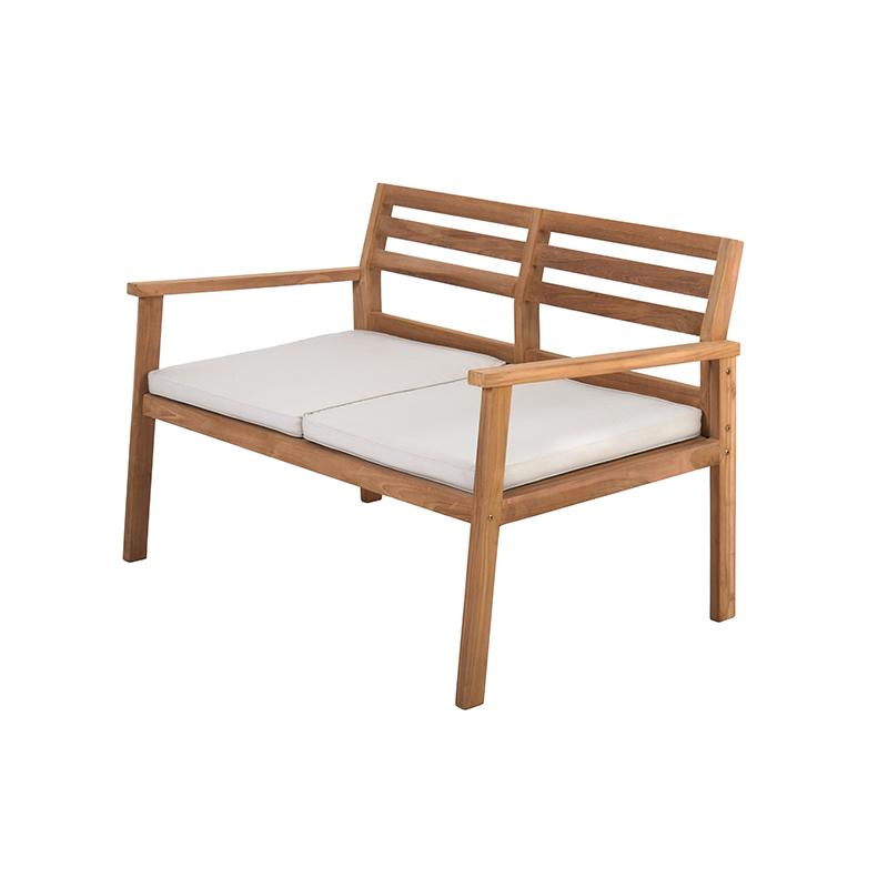 ΔΙΘΕΣΙΟΣ ΚΑΝΑΠΕΣ ΚΗΠΟΥ New Winston ΜΑΣΙΦ ΞΥΛΟ ΤΕΑΚ ΦΥΣΙΚΟ ΧΡΩΜΑ 128x75x75εκ - Image 4