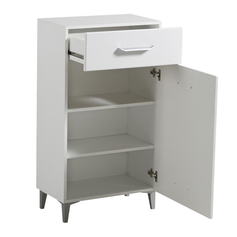 ΕΠΙΠΛΟ ΧΩΛ COMO 1K1F ΛΕΥΚΟ-ΛΕΥΚΗ ΛΑΚΑ 58x35x104,5εκ fxtr - Image 4