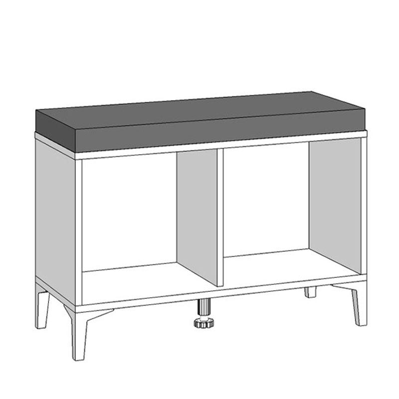 ΕΠΙΠΛΟ ΧΩΛ COMO ΚΟΜ ΛΕΥΚΟ-ΛΕΥΚΗ ΛΑΚΑ 74,5x35x53εκ - Image 5