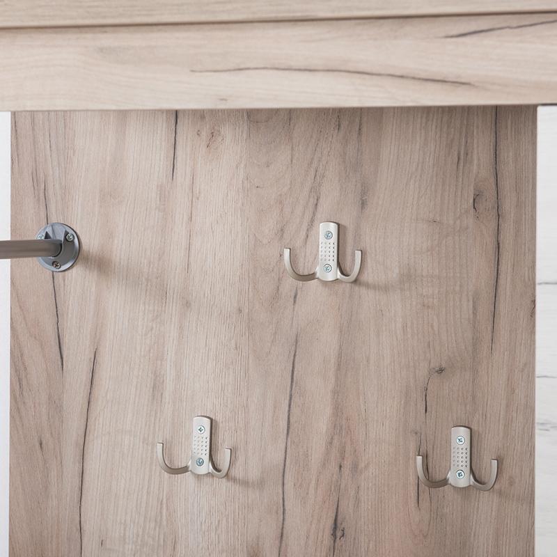 ΕΠΙΠΛΟ ΧΩΛ Kent PS GREY OAK/WHITE OAK 114x36,5x195εκ fxtr - Image 6