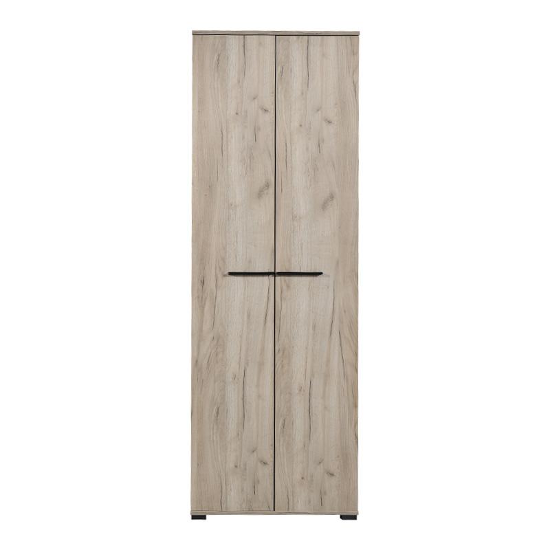 ΕΠΙΠΛΟ ΧΩΛ LORCA GREY OAK / ΜΑΥΡΟ 67x40x195εκ fxtr - Image 3