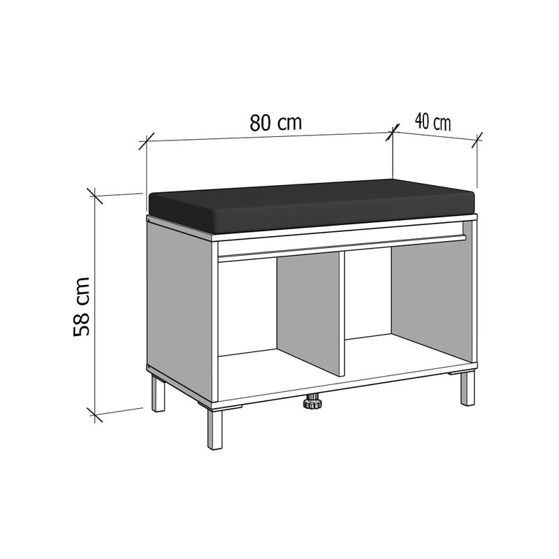 ΕΠΙΠΛΟ ΕΙΣΟΔΟΥ-ΧΩΛ ARRAN KOM CASHMERE ΧΡΩΜΑ 80x40x57εκ - Image 7