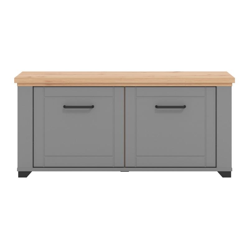 ΕΠΙΠΛΟ ΕΙΣΟΔΟΥ VALENCIA ΚΟΜ ΓΚΡΙ ΓΡΑΦΙΤΗΣ-ARTISAN OAΚ-ΓΚΡΙ ΜΑΤ 103,5x41x47,5εκ - Image 3