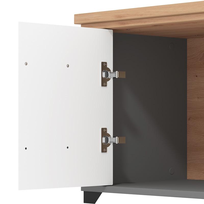 ΕΠΙΠΛΟ ΕΙΣΟΔΟΥ VALENCIA ΚΟΜ ΓΚΡΙ ΓΡΑΦΙΤΗΣ-ARTISAN OAΚ-ΓΚΡΙ ΜΑΤ 103,5x41x47,5εκ - Image 5