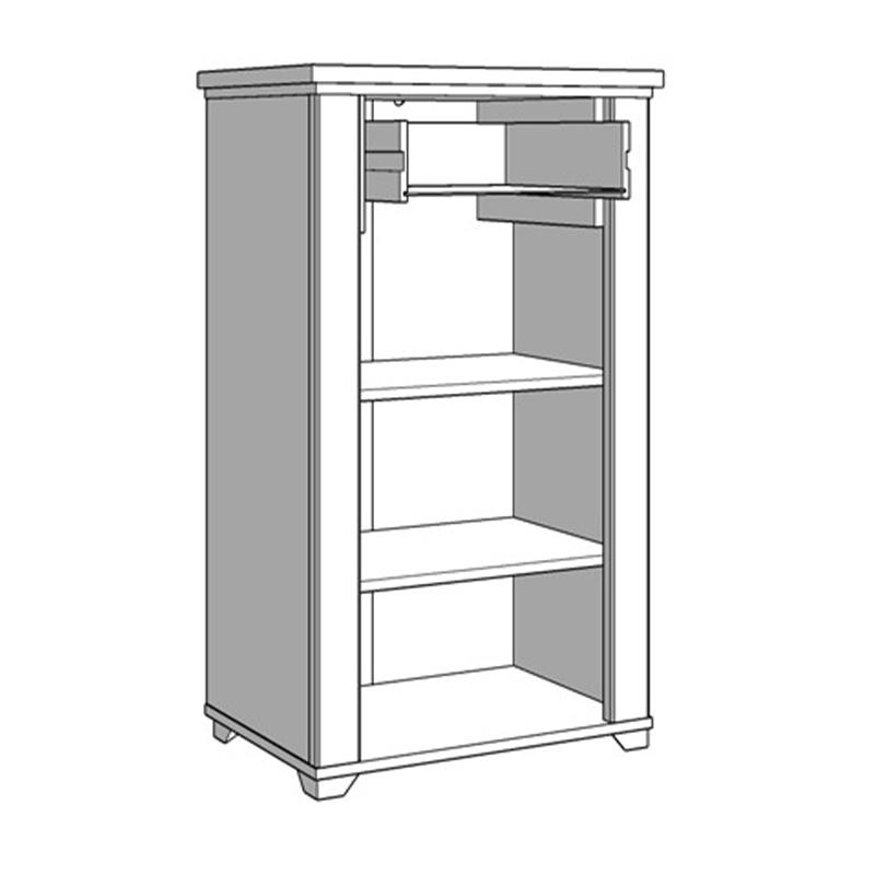 ΕΠΙΠΛΟ ΕΙΣΟΔΟΥ VALENCIA ΛΕΥΚΟ-ARTISAN OAΚ-ΛΕΥΚΟ ΜΑΤ ΧΡΩΜΑ 60,5x41x105εκ fxtr - Image 6
