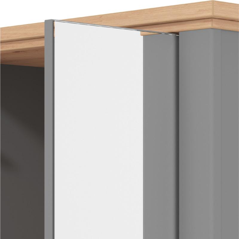 ΕΠΙΠΛΟ ΕΙΣΟΔΟΥ VALENCIA P2 OG ΓΚΡΙ ΓΡΑΦΙΤΗΣ-ARTISAN OAΚ-ΓΚΡΙ ΜΑΤ 75x41x194,5εκ fxtr - Image 5