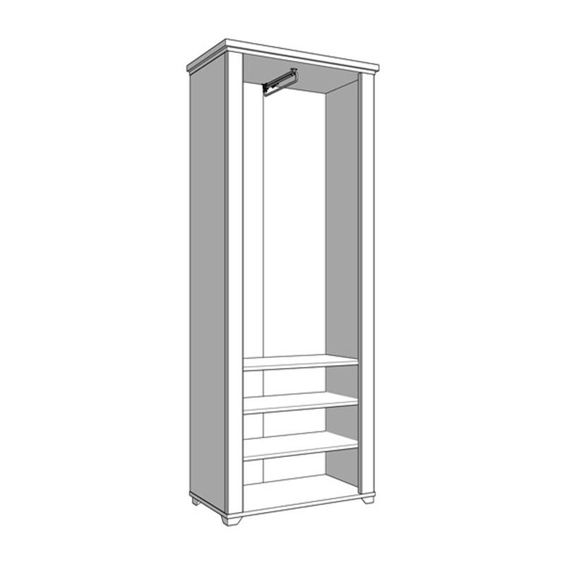 ΕΠΙΠΛΟ ΕΙΣΟΔΟΥ VALENCIA P2 OG ΛΕΥΚΟ-ARTISAN OAΚ-ΛΕΥΚΟ ΜΑΤ 75x41x194,5εκ fxtr - Image 6