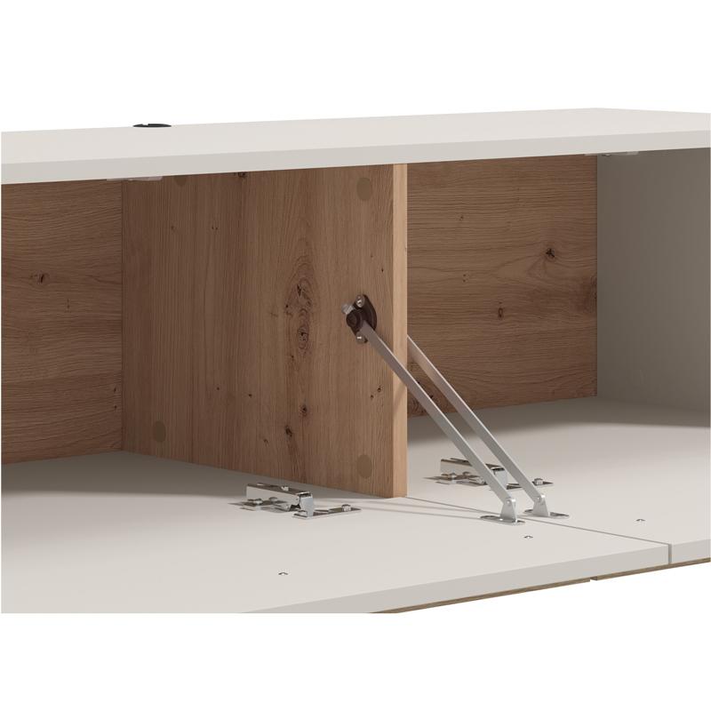 ΕΠΙΠΛΟ ΤΗΛΕΟΡΑΣΗΣ ARLES TV 128 2K2V CASHMERE/ARTISAN OAK ΧΡΩΜΑ 128x42x32εκ - Image 4