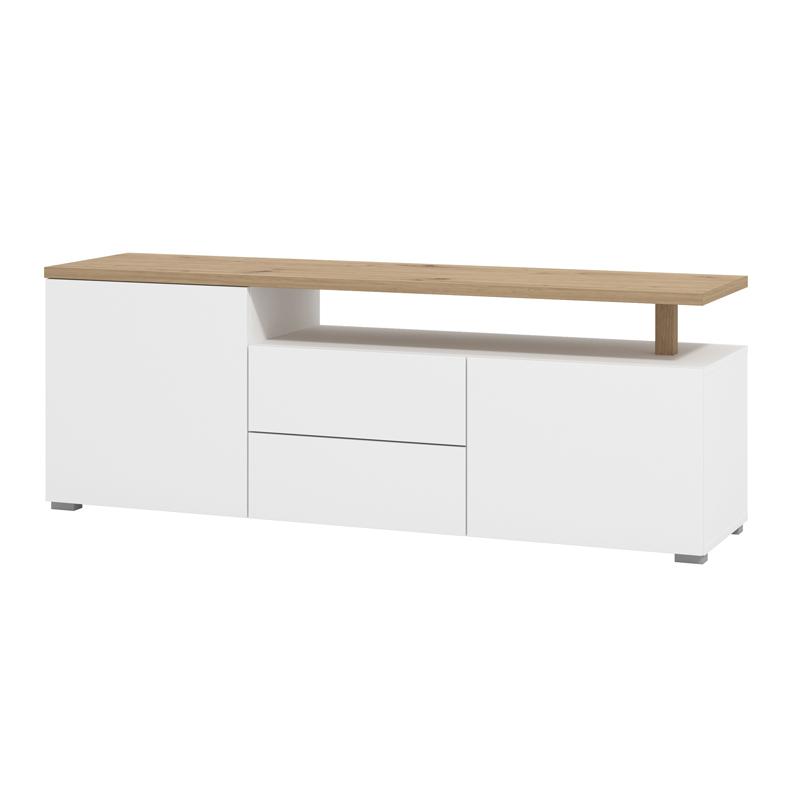 ΕΠΙΠΛΟ ΤΗΛΕΟΡΑΣΗΣ ATERNO 154 3K2F2V ΛΕΥΚΟ/ARTISAN ΧΡΩΜΑ 154x40x56εκ - Image 3