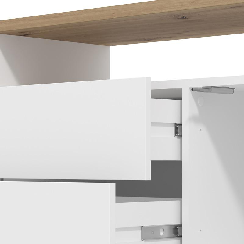 ΕΠΙΠΛΟ ΤΗΛΕΟΡΑΣΗΣ ATERNO 154 3K2F2V ΛΕΥΚΟ/ARTISAN ΧΡΩΜΑ 154x40x56εκ - Image 5