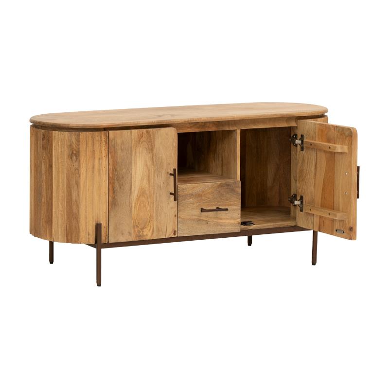 ΕΠΙΠΛΟ ΤΗΛΕΟΡΑΣΗΣ Bhopal GOLDEN BROWNΧΡΩΜΑ 135x40x60εκ - Image 3