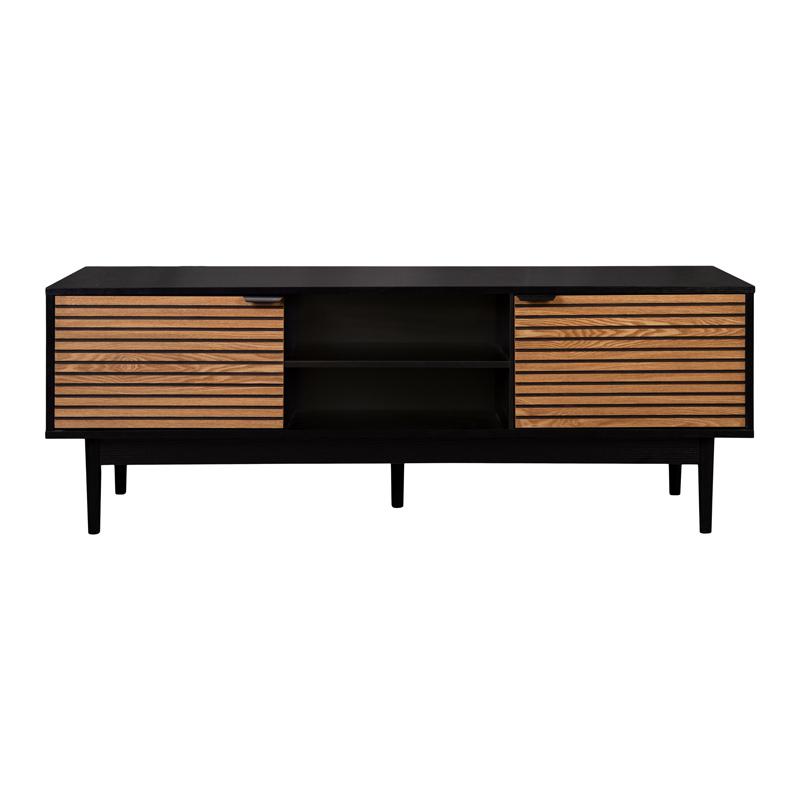 ΕΠΙΠΛΟ ΤΗΛΕΟΡΑΣΗΣ Brooklyn Μαυρο-Φυσικό 140x40x50εκ - Image 3