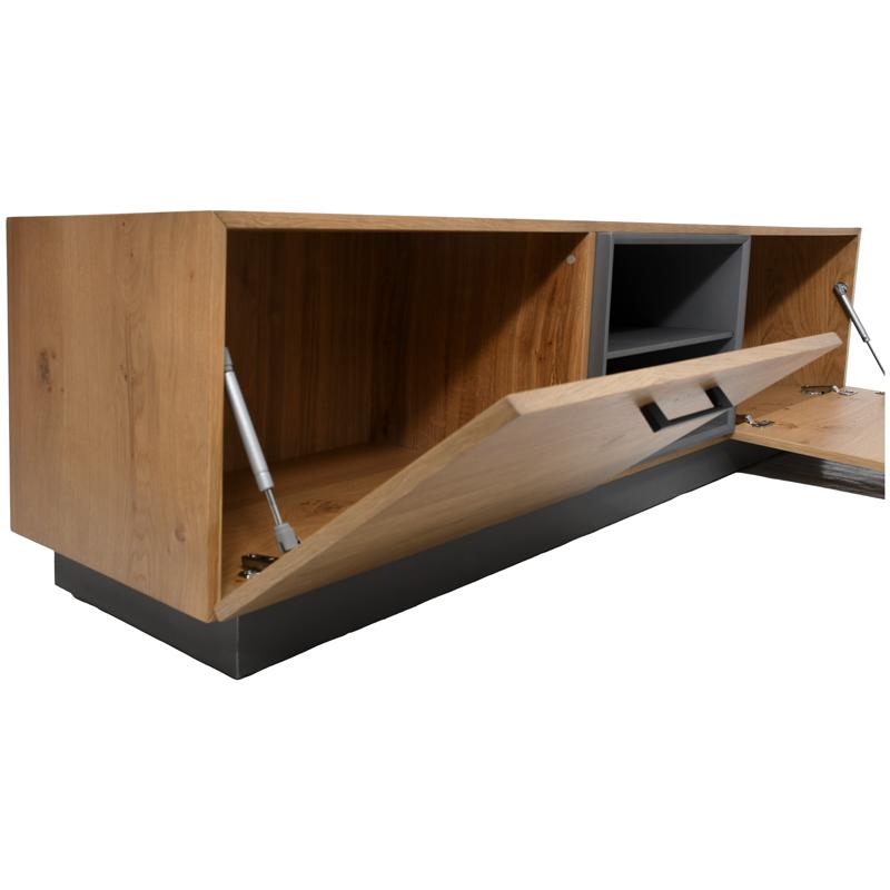 ΕΠΙΠΛΟ ΤΗΛΕΟΡΑΣΗΣ Malibu ΜΕ ΚΑΠΛΑΜΑ ΔΡΥΟΣ ΡΟΥΣΤΙΚ 180x41x49εκ - Image 5