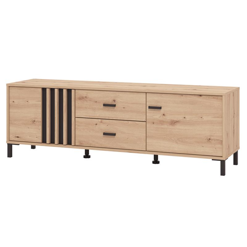 ΕΠΙΠΛΟ ΤΗΛΕΟΡΑΣΗΣ LAVAL 157 3K2F2V ARTISAN ΟΑΚ/ΜΑΥΡΟ 157x40x52εκ - Image 4