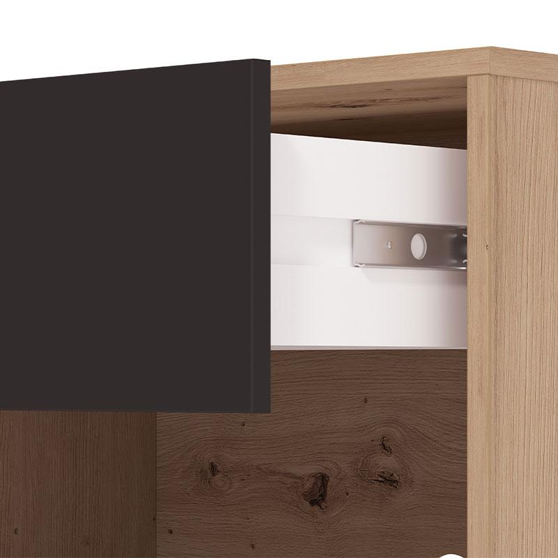 ΕΠΙΠΛΟ ΤΗΛΕΟΡΑΣΗΣ MAYENNE 150 3K1F2V ARTISAN OAK-ΜΑΥΡΟ MAT 151x40x55εκ - Image 6