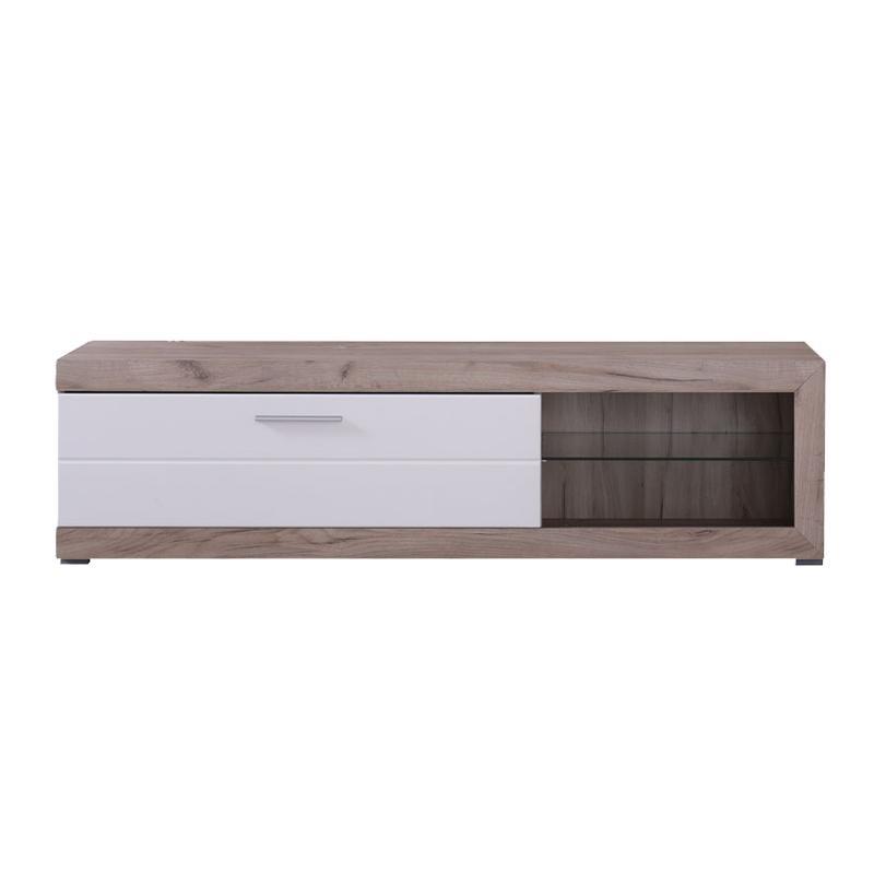 ΕΠΙΠΛΟ ΤΗΛΕΟΡΑΣΗΣ REMO GREY OAK / ΛΕΥΚΗ ΛΑΚΑ 162x41x43εκ - Image 3