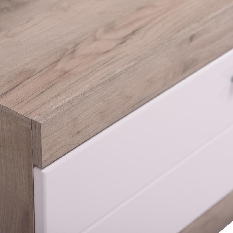 ΕΠΙΠΛΟ ΤΗΛΕΟΡΑΣΗΣ REMO GREY OAK / ΛΕΥΚΗ ΛΑΚΑ 162x41x43εκ - Image 5