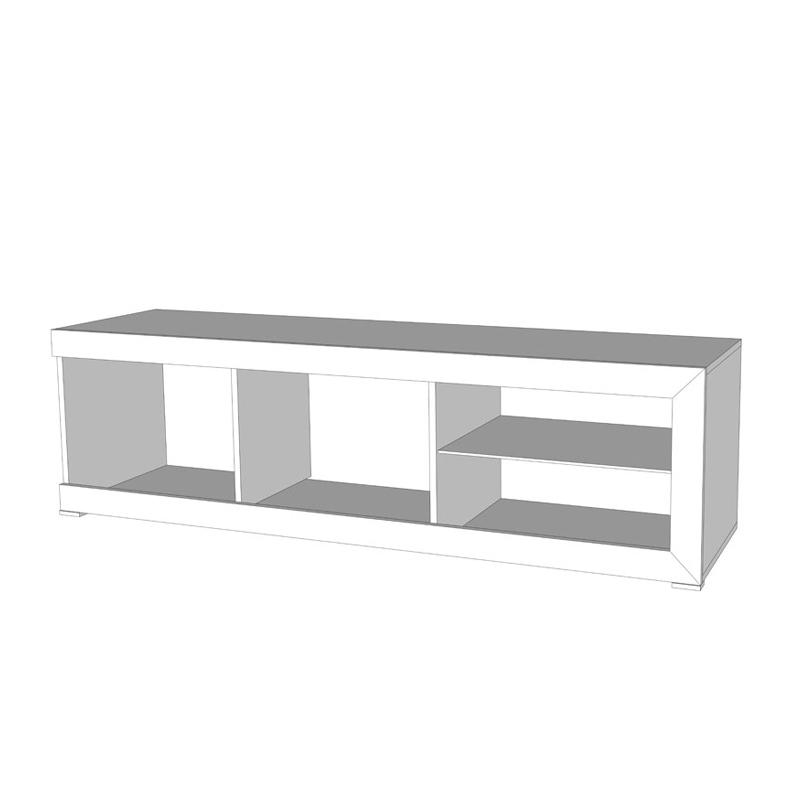 ΕΠΙΠΛΟ ΤΗΛΕΟΡΑΣΗΣ REMO GREY OAK / ΛΕΥΚΗ ΛΑΚΑ 162x41x43εκ - Image 7