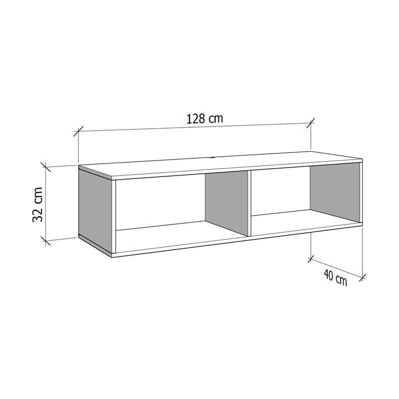 ΕΠΙΠΛΟ ΤΗΛΕΟΡΑΣΗΣ ROYAN TV 128 2K2V ARTISAN OAK ΧΡΩΜΑ 128x42x32εκ - Image 6