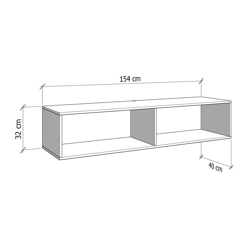 ΕΠΙΠΛΟ ΤΗΛΕΟΡΑΣΗΣ ROYAN TV 154 2K2V ARTISAN OAK ΧΡΩΜΑ 154x42x32εκ - Image 6