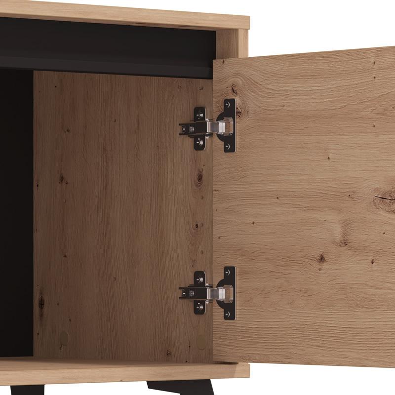 ΕΠΙΠΛΟ ΤΗΛΕΟΡΑΣΗΣ STIRLING TV 157 3K1F2V ARTISAN/ΜΑΥΡΟ ΧΡΩΜΑ 157x40x53εκ - Image 5