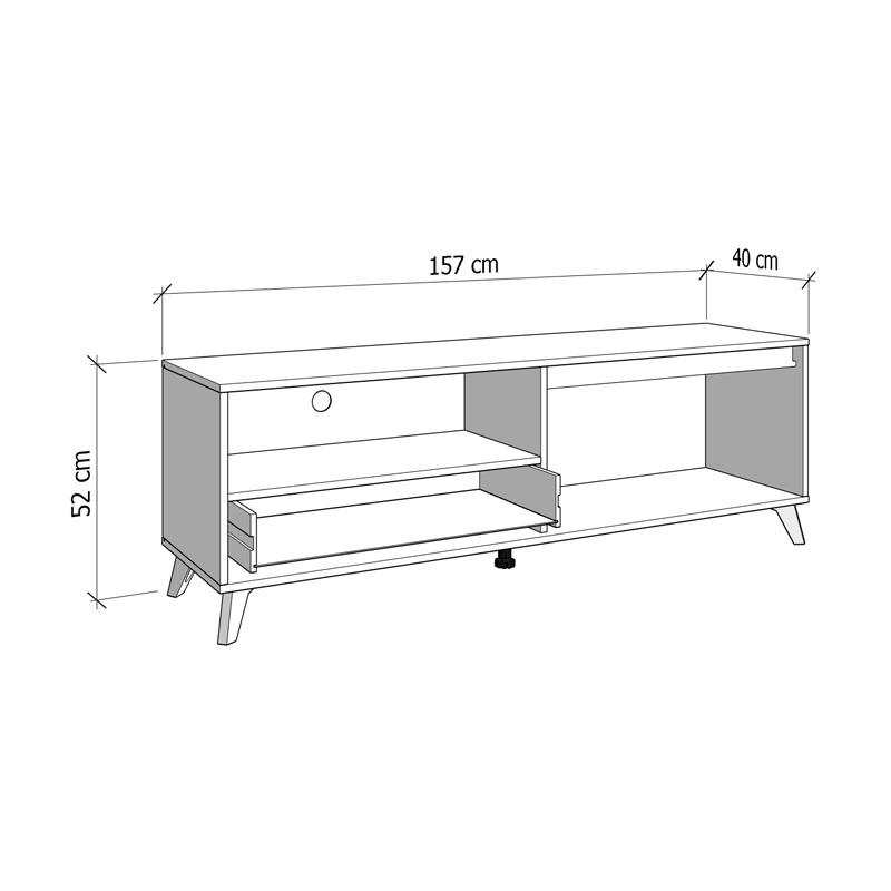 ΕΠΙΠΛΟ ΤΗΛΕΟΡΑΣΗΣ STIRLING TV 157 3K1F2V ARTISAN/ΜΑΥΡΟ ΧΡΩΜΑ 157x40x53εκ - Image 6