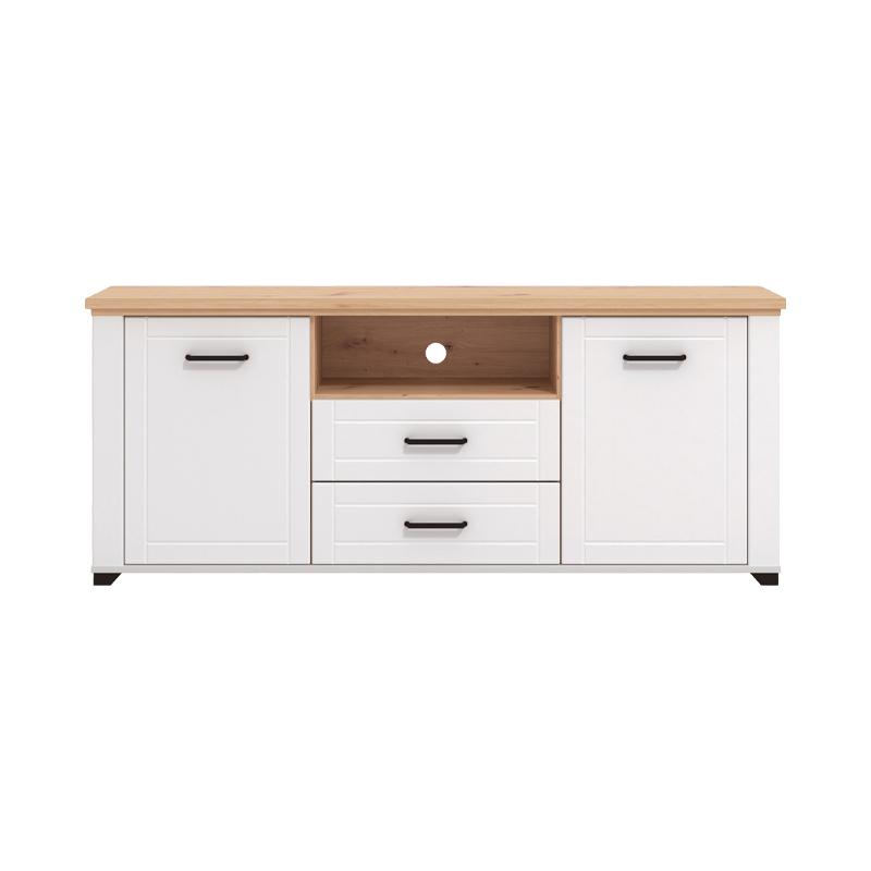 ΕΠΙΠΛΟ ΤΗΛΕΟΡΑΣΗΣ VALENCIA TV 160 ΛΕΥΚΟ-ARTISAN OAΚ-ΛΕΥΚΟ ΜΑΤ 161x41x66.5εκ - Image 3