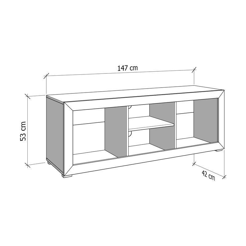 ΕΠΙΠΛΟ ΤΗΛΕΟΡΑΣΗΣ WARWICK 147 3K2V CASHMERE/CASHMERE MATT FOIL 148x42x54εκ - Image 6