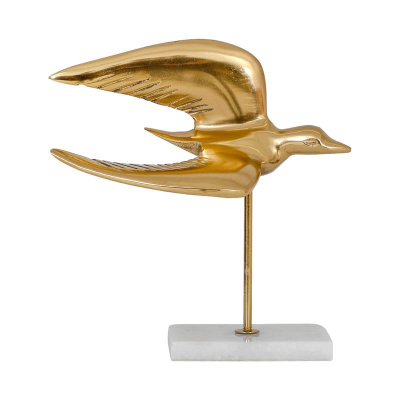 ΕΠΙΤΡΑΠΕΖΙΑ ΔΙΑΚΟΣΜΗΤΙΚΗ ΦΙΓΟΥΡΑ Bird ΑΝΤΙΚΕ ΧΡΥΣΟ ΧΡΩΜΑ 19x12x20εκ