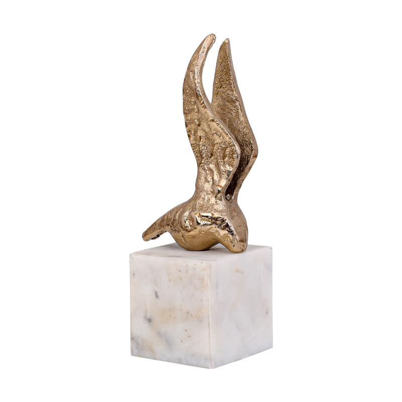 ΕΠΙΤΡΑΠΕΖΙΑ ΔΙΑΚΟΣΜΗΤΙΚΗ ΦΙΓΟΥΡΑ Bird ΑΝΤΙΚΕ ΧΡΥΣΟ ΧΡΩΜΑ 8x6x20εκ