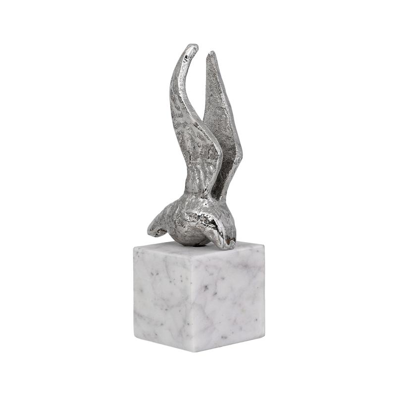 ΕΠΙΤΡΑΠΕΖΙΑ ΔΙΑΚΟΣΜΗΤΙΚΗ ΦΙΓΟΥΡΑ Bird ΝΙΚΕΛ ΧΡΩΜΑ 8x6x20εκ