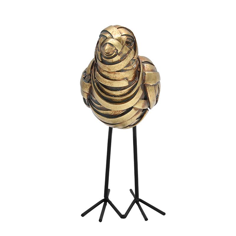 ΕΠΙΤΡΑΠΕΖΙΑ ΔΙΑΚΟΣΜΗΤΙΚΗ ΦΙΓΟΥΡΑ FL25089 ΠΟΥΛΙ ΧΡΥΣΟ-ΜΑΥΡΟ ΧΡΩΜΑ 20x7x17εκ - Image 5