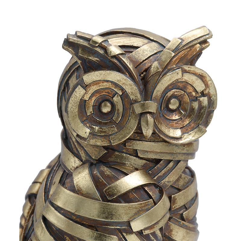 ΕΠΙΤΡΑΠΕΖΙΑ ΔΙΑΚΟΣΜΗΤΙΚΗ ΦΙΓΟΥΡΑ FL25090 ΚΟΥΚΟΥΒΑΓΙΑ ΧΡΥΣΟ-ΜΑΥΡΟ ΧΡΩΜΑ 9.50x9.50x22.5εκ - Image 5